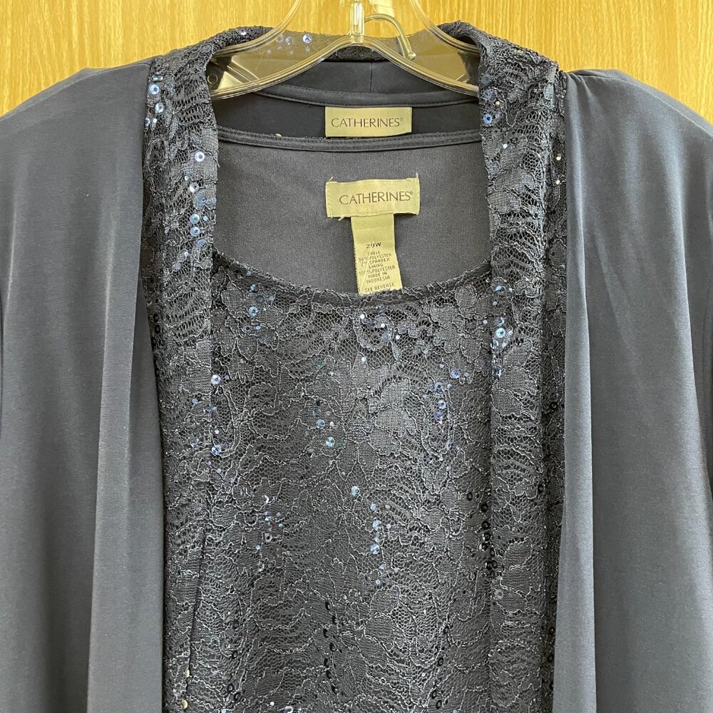 Catherine's 3 Piece Blue Formal Outfit size 20W - Picture 3 of 8